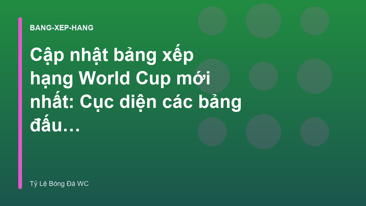 Read more about the article Cập nhật bảng xếp hạng World Cup mới nhất: Cục diện các bảng đấu kịch tính – Tỷ Lệ Bóng Đá World Cup Hôm Nay